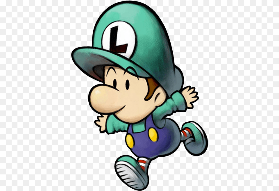 Mlpit Luigi Baby Mario And Luigi Partners In Time Baby Luigi, Person, Face, Head, Cartoon Free Png Download