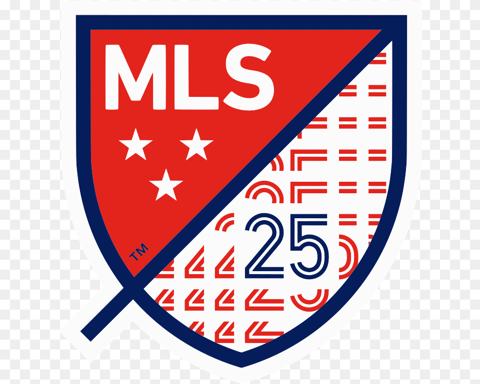 Mls 25th Season Logo Mls Logo, Armor, Shield, Flag, Symbol Free Transparent Png