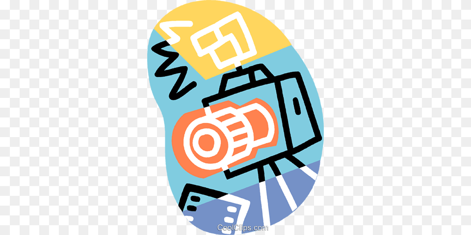 Mm Camera With Flash Royalty Vector Clip Art Illustration, Sticker Free Png