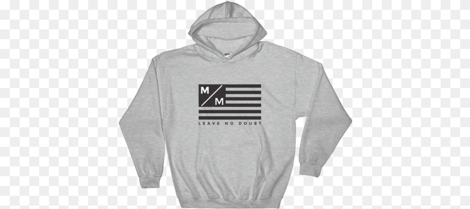 Mm Leave No Doubt Flag Hooded Sweatshirt Hoodie, Clothing, Hood, Knitwear, Sweater Free Png Download