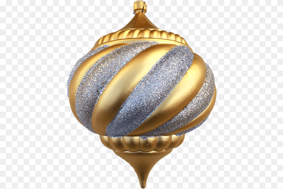 Mm Onion Ornament With Silver Swirls Illustration, Gold, Adult, Person, Female Free Png