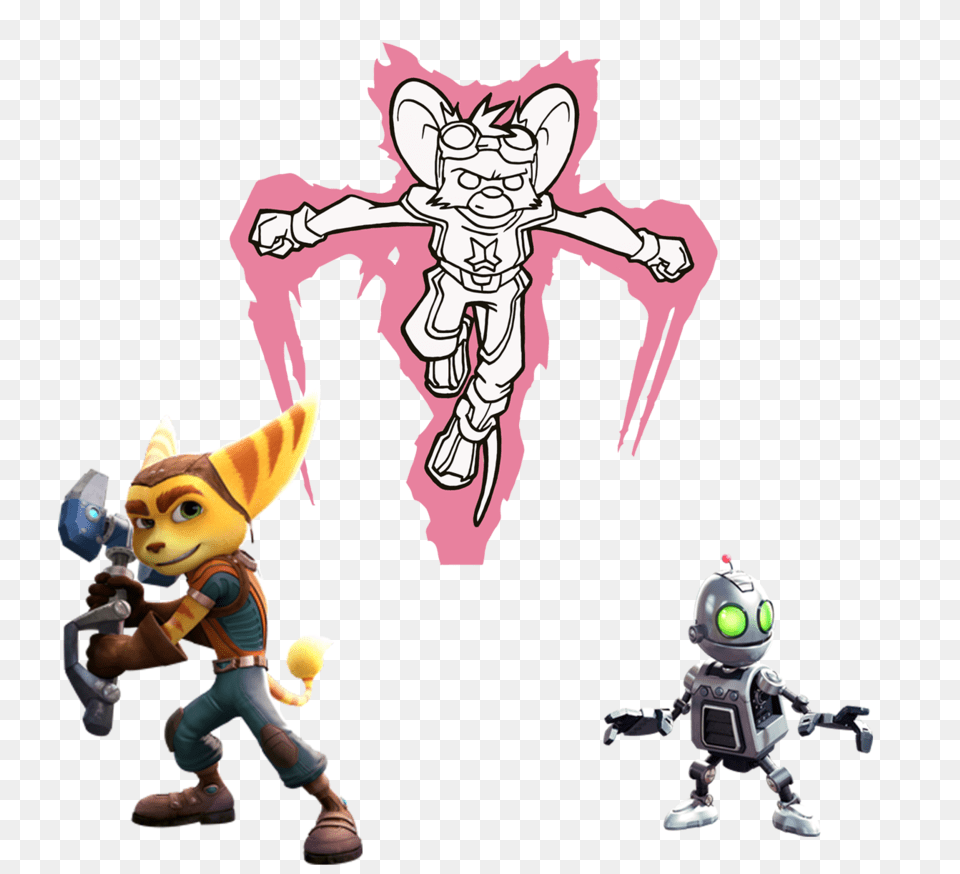 Mm Ratchet And Clank, Toy, Baby, Person, Clothing Png