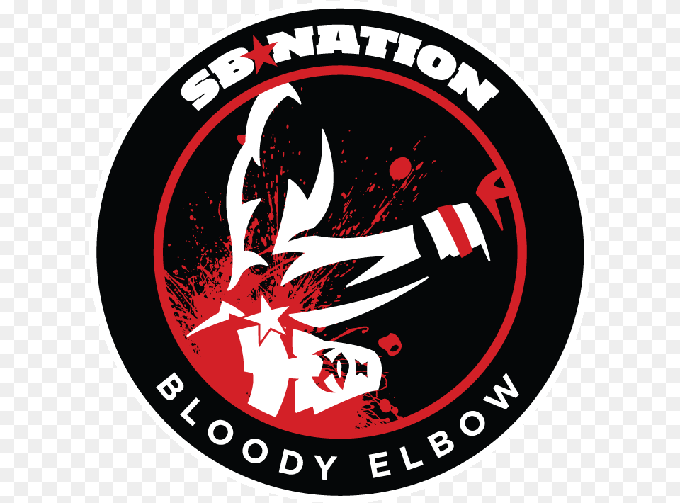 Mma And Ufc News Results Rumors Fights And Mma Rankings Bloody Elbow, Sticker, Emblem, Logo, Symbol Free Transparent Png