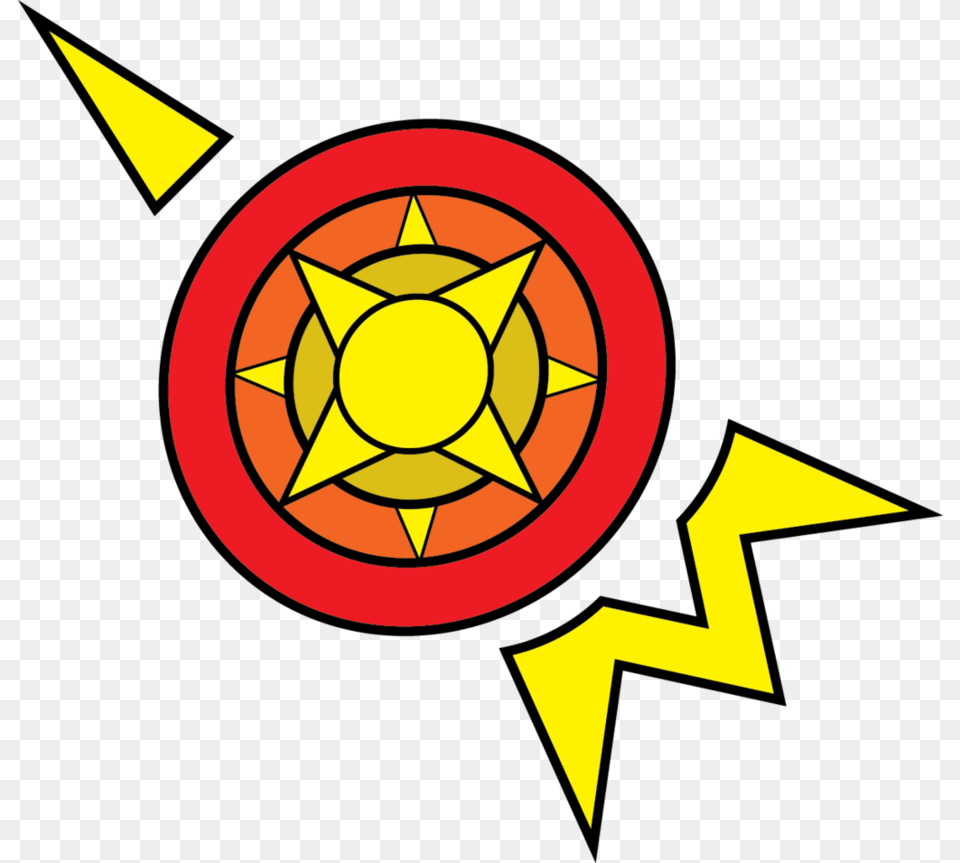 Mmbn Red Sun Logo By Kaizerker Circle, Star Symbol, Symbol Png Image