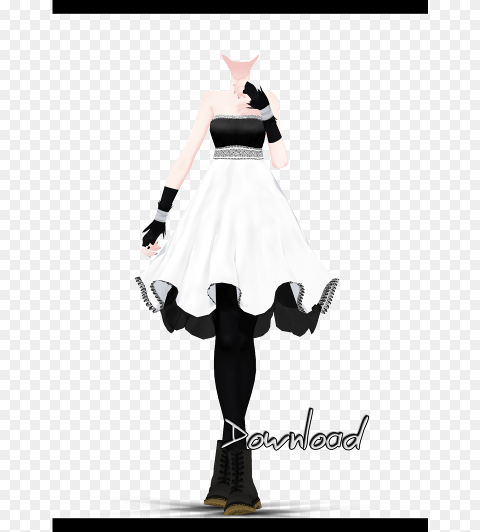 Mmd Dress Base Mmd Outfits With Base, Person, Book, Publication, Footwear Free Png