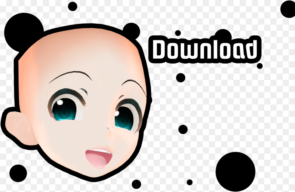 Mmd Face Merge By Meinukurai Mmd Head Dl, Baby, Person, Alien Free Transparent Png