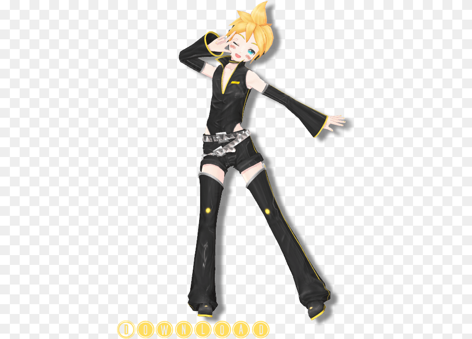 Mmd Len Yyb, Book, Clothing, Comics, Costume Png Image