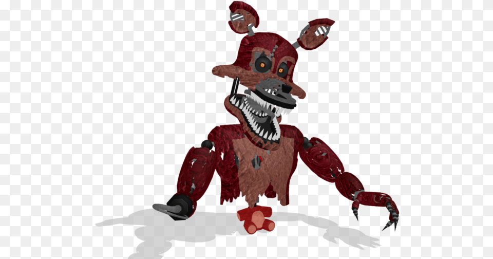 Mmd Nightmare Foxy Fnaf 4 Animated Jumpscare, Baby, Person Free Png