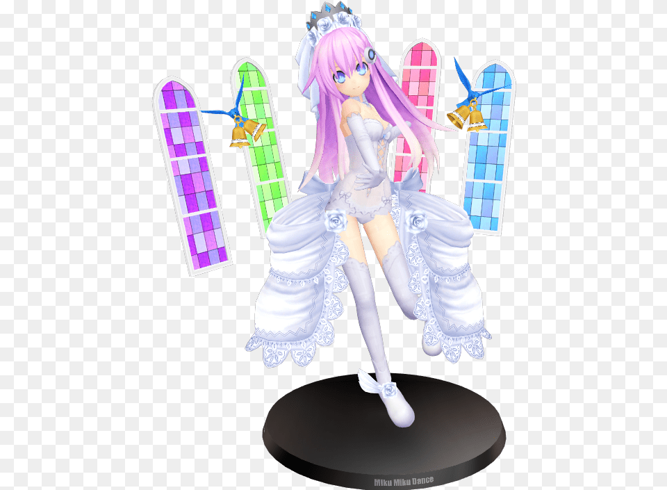 Mmd Purple Sister With Wedding Processor By Chocokobato D54apei Hyperdimension Neptunia Figurine Plutia, Book, Comics, Publication, Person Png Image