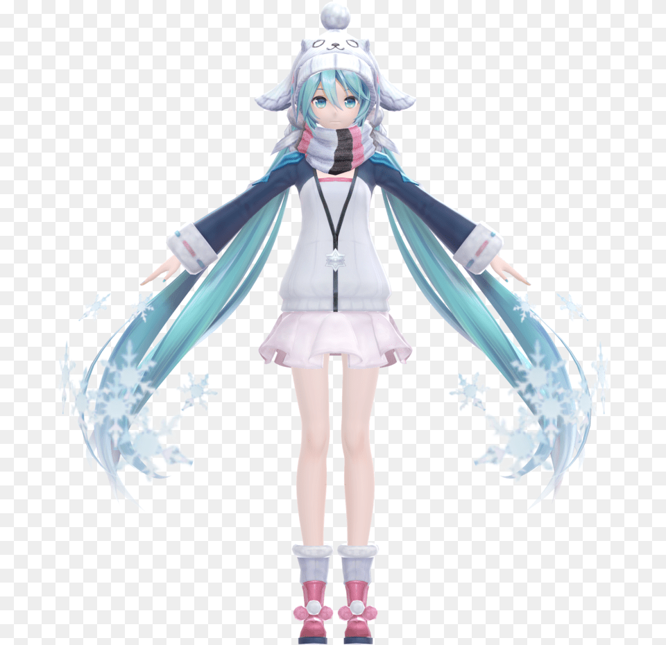 Mmd Yyb Miku Snow, Female, Child, Person, Girl Free Png Download