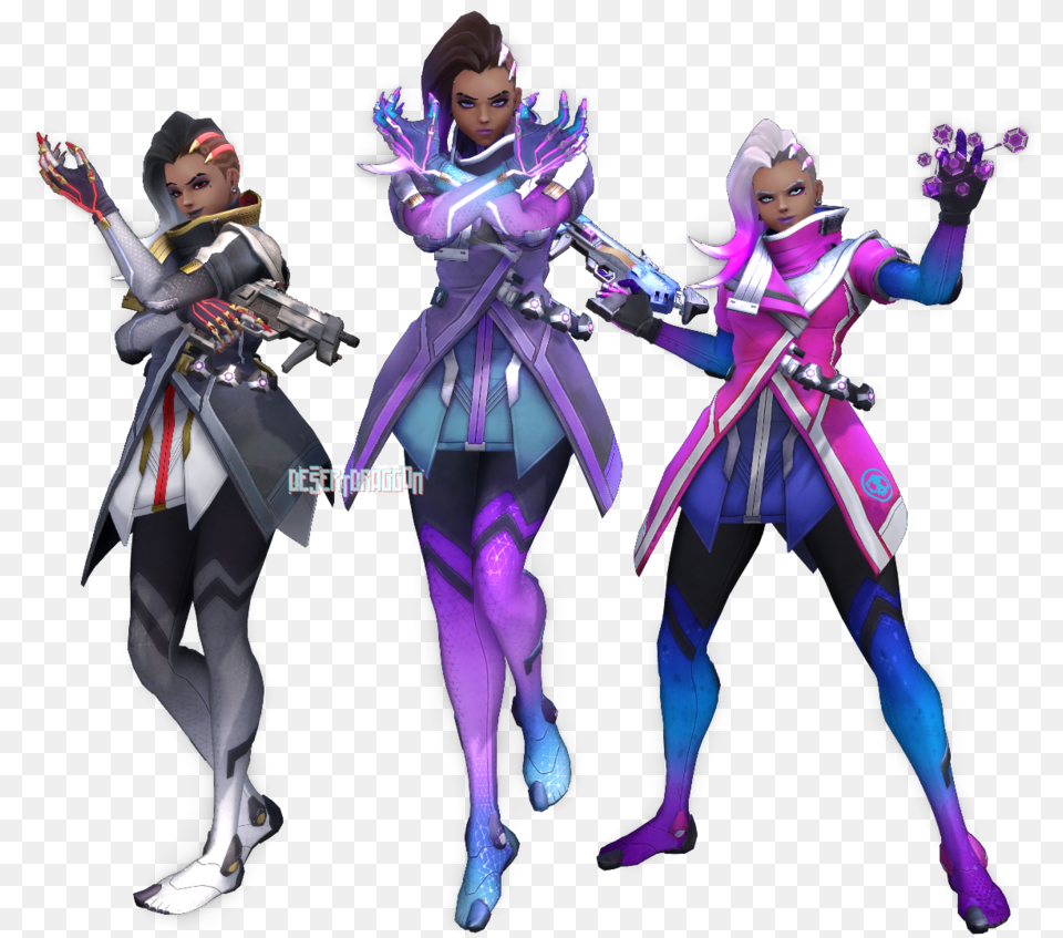 Mmdxoverwatch Sombra, Adult, Publication, Person, Woman Png