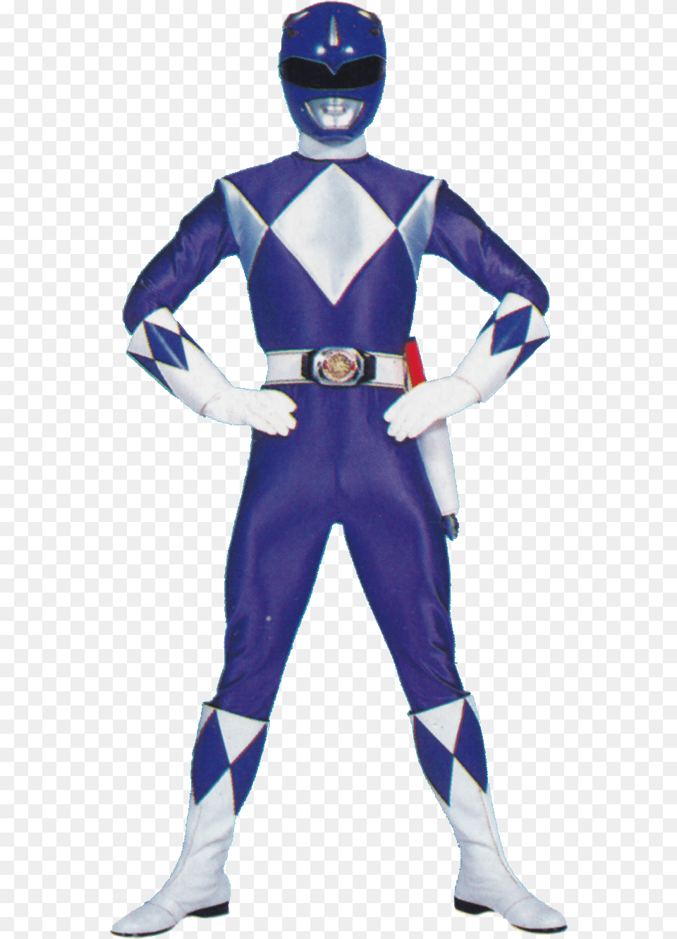 Mmpr Blue Power Rangers Mighty Morphin Blue Ranger, Adult, Clothing, Costume, Person Free Png