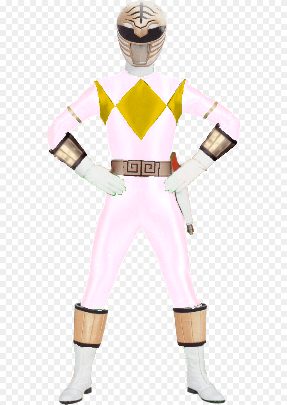 Mmpr White No Shield White Ranger Without Shield, Clothing, Costume, Person, Adult Free Transparent Png