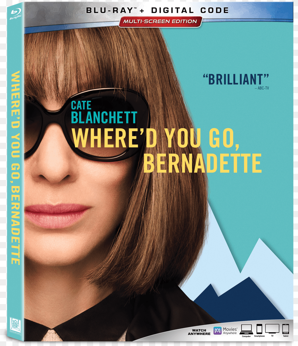 Mmt Minute Thoughts D You Go Bernadette Blu Ray, Accessories, Sunglasses, Publication, Glasses Free Png