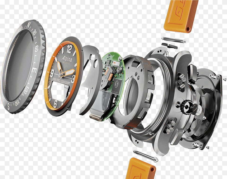 Mmt Swissconnect Smartwatch Analog Watch, Wheel, Machine, Spoke, Alloy Wheel Free Png