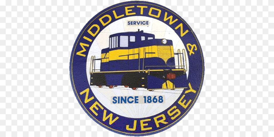 Mnj Logo Middletown Amp New Jersey Rail, Sticker, Railway, Train, Transportation Free Png