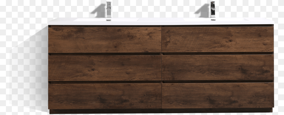 Moa 84 Double Sink Rosewood White Modern Bathroom Dresser, Cabinet, Furniture, Hot Tub, Tub Free Png Download