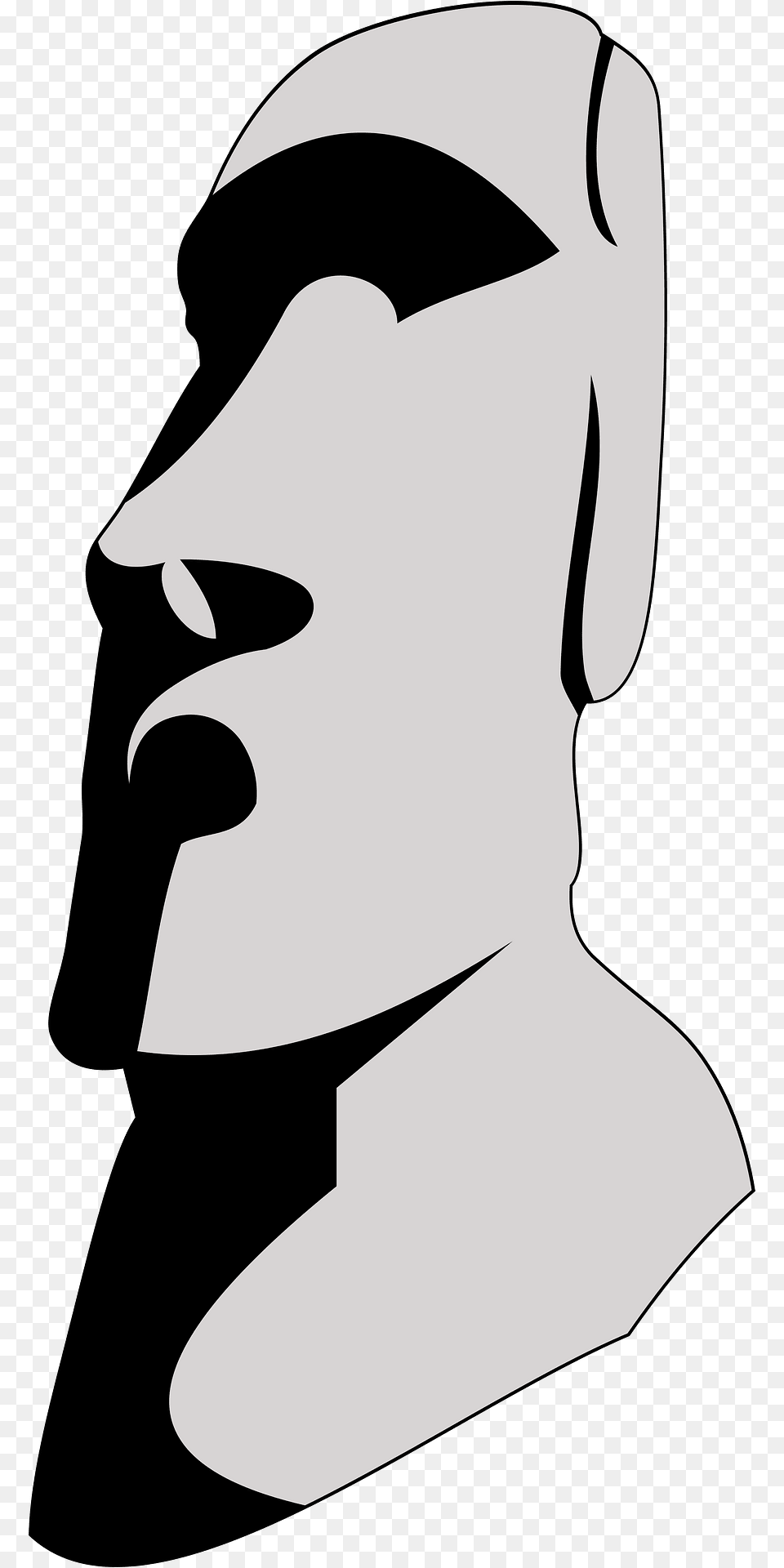 Moai Clipart, Stencil, Adult, Female, Person Free Png Download