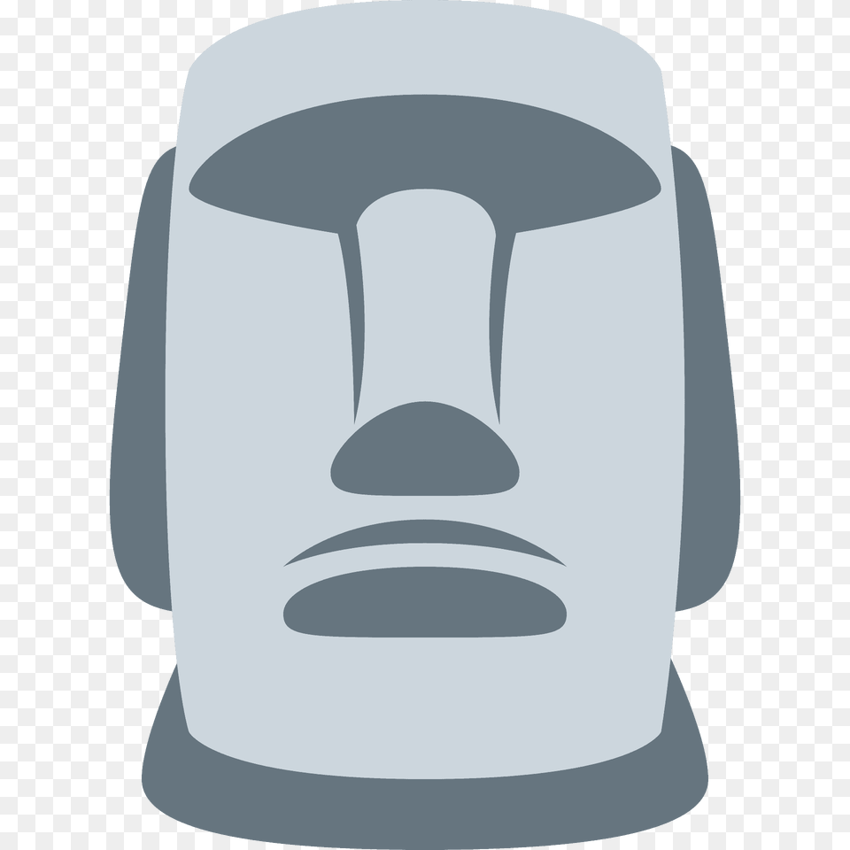Moai Emoji Clipart, Emblem, Symbol, Clothing, Hardhat Free Png Download
