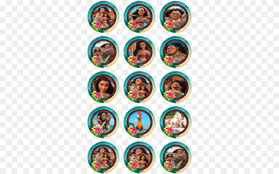 Moana, Art, Collage, Woman, Adult Free Png Download