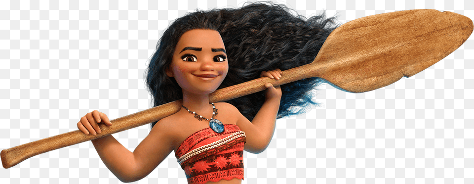 Moana And Paddle, Oars, Adult, Female, Person Png Image