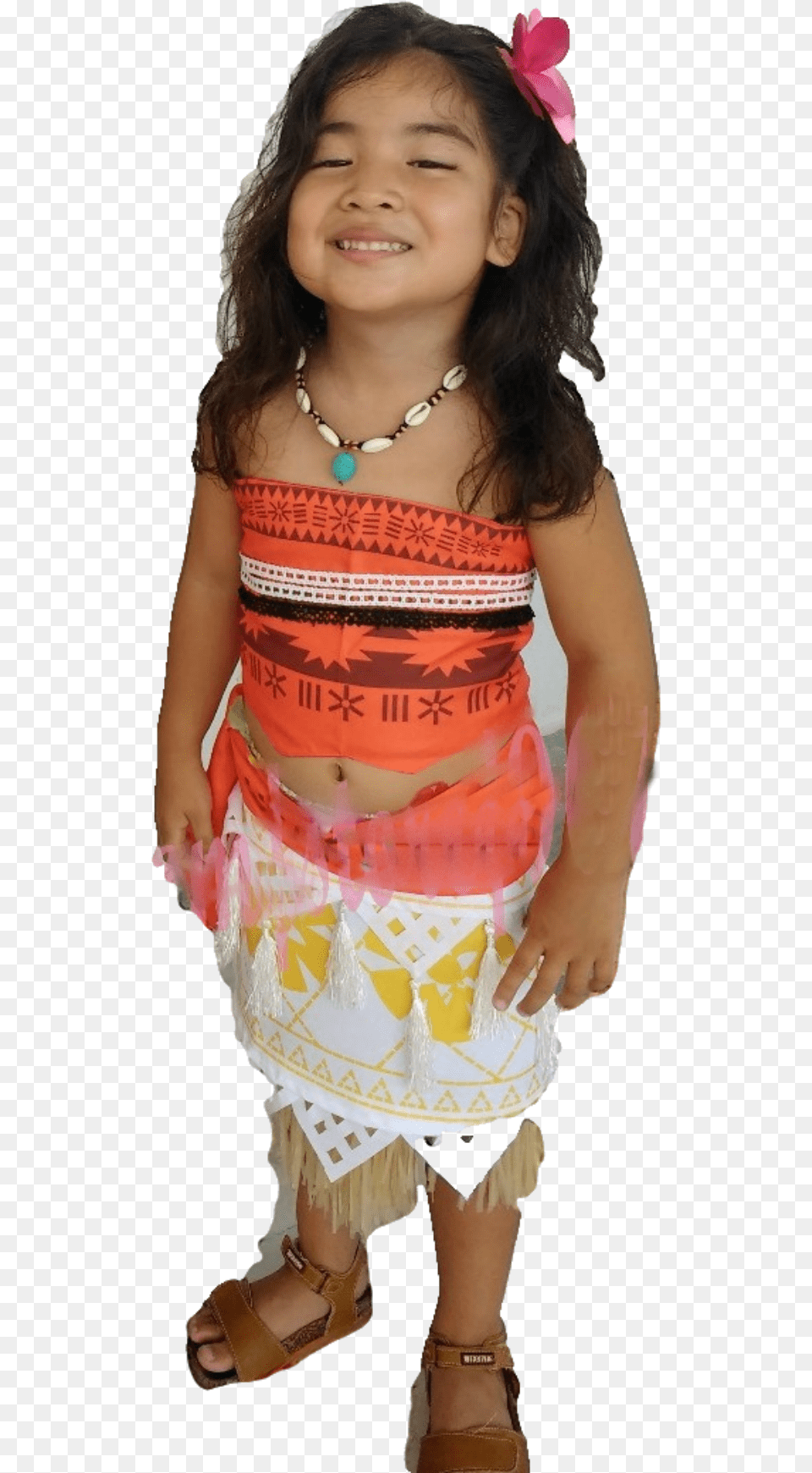 Moana Costume Toddler, Clothing, Sandal, Footwear, Person Png Image