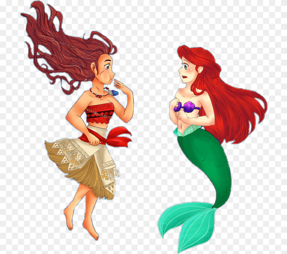 Moana Disney Mermaid Mermaids Thelittlemermaid Littleme, Adult, Female, Person, Woman Free Transparent Png