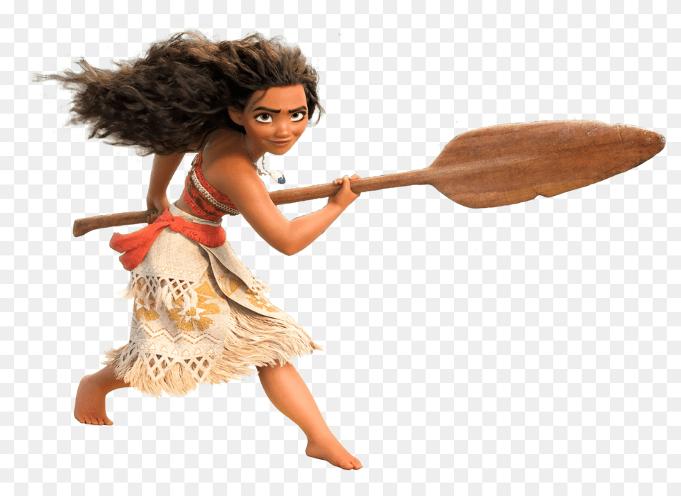 Moana Fighting, Girl, Child, Person, Female Free Transparent Png