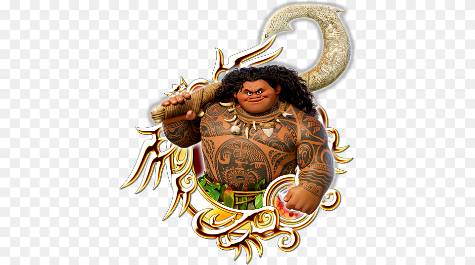 Moana Half God Half Mortal All Awesome Moana, Person, Skin, Tattoo, Adult Png