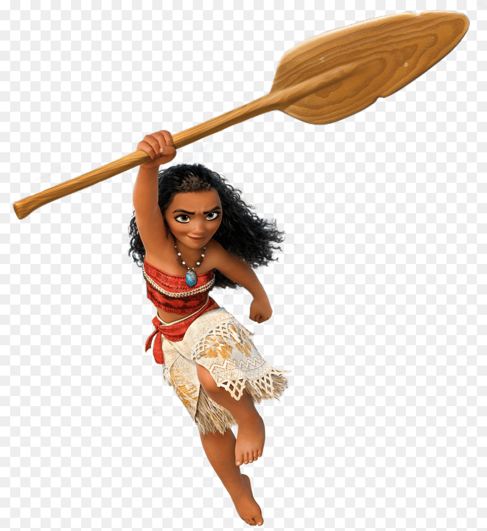 Moana Jump Transparent Moana, Oars, Paddle, Child, Female Free Png Download