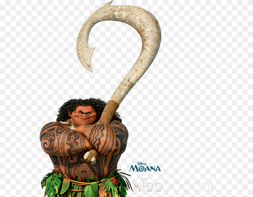 Moana Maui Clipart Hei The Rooster Mui Maui Moana, Tattoo, Skin, Person, Adult Png