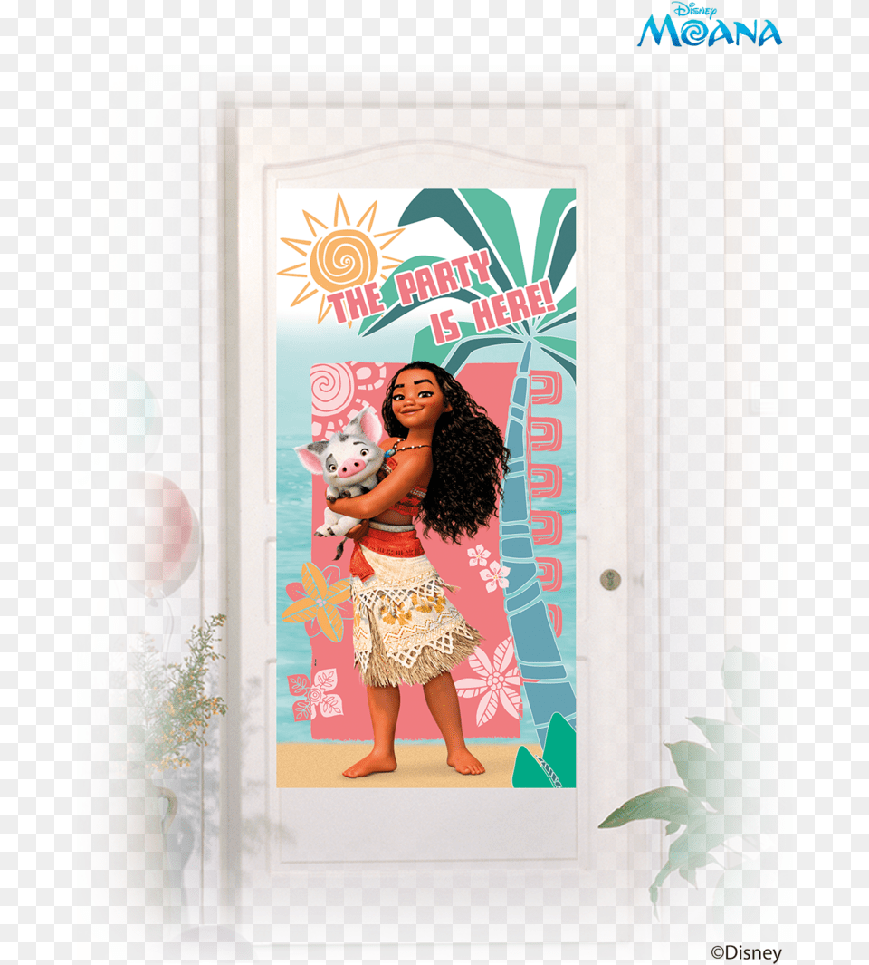 Moana Poster Party Is Here Vaiana, Adult, Plant, Person, Woman Free Png Download