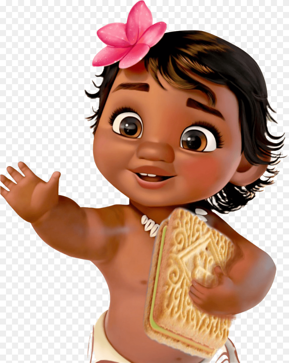 Moana Thank You Cards Clipart Baby Moana Clipart, Person, Face, Head, Doll Free Png Download