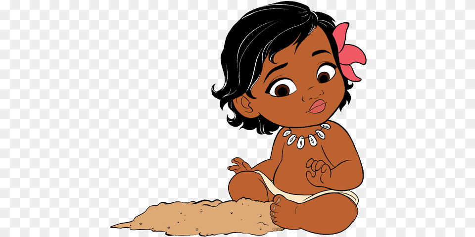 Moana Transparent Cartoon Baby Baby Moana Clipart, Face, Head, Person Png Image