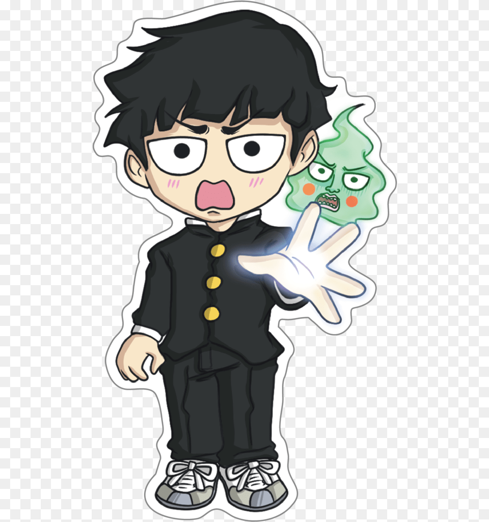 Mob Psycho 100 Chibi, Book, Comics, Publication, Baby Free Png Download