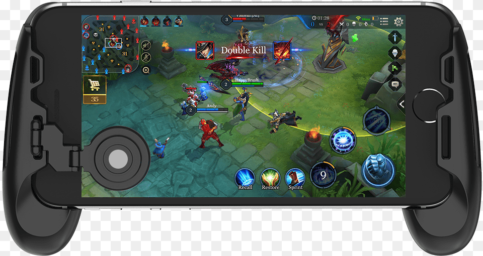 Moba Game Controller For Android Amp Iphone Gamepad Grip Arena Of Valor Flash, Person, Machine, Wheel, Electronics Free Transparent Png