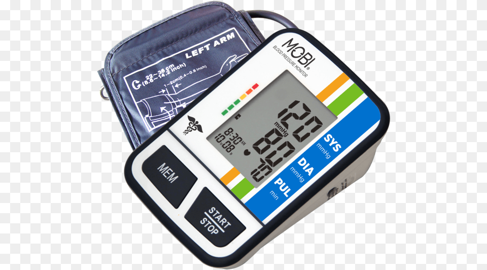 Mobi Health Arm Blood Pressure Monitor, Computer Hardware, Electronics, Hardware, Screen Free Png Download