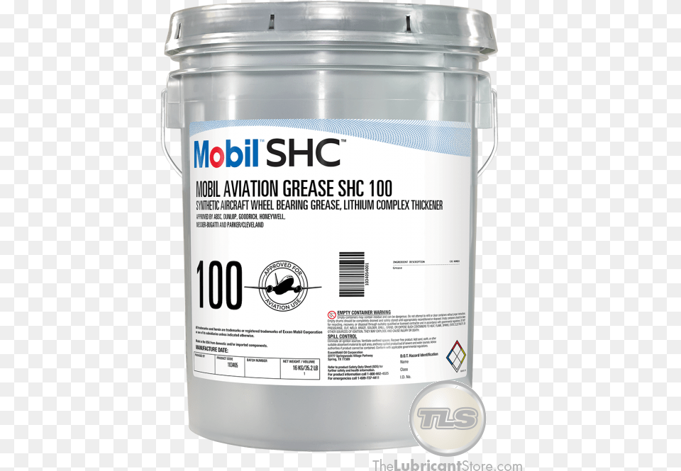 Mobil Delvac Syn Gear Oil 80w140 Pail, Paint Container, Bottle, Shaker, Bucket Free Png Download