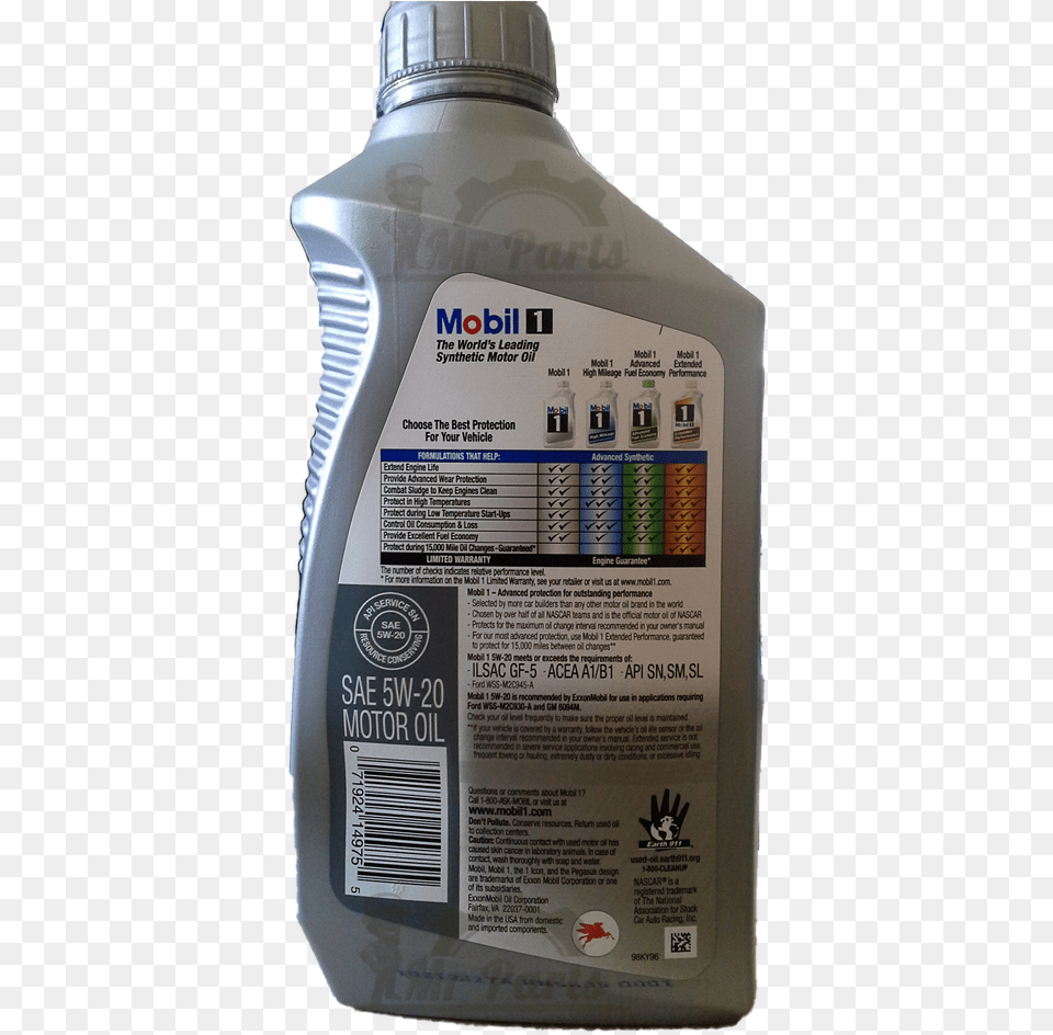 Mobile 1 5w 20 Full Synthetic Mobil 1 Synthetic Motor Oil, Bottle, Food, Seasoning, Syrup Free Transparent Png