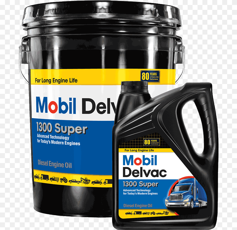 Mobile 1 Delvec 1300 Super Mobil 1 15w40 Diesel, Paint Container, Moving Van, Transportation, Van Free Png