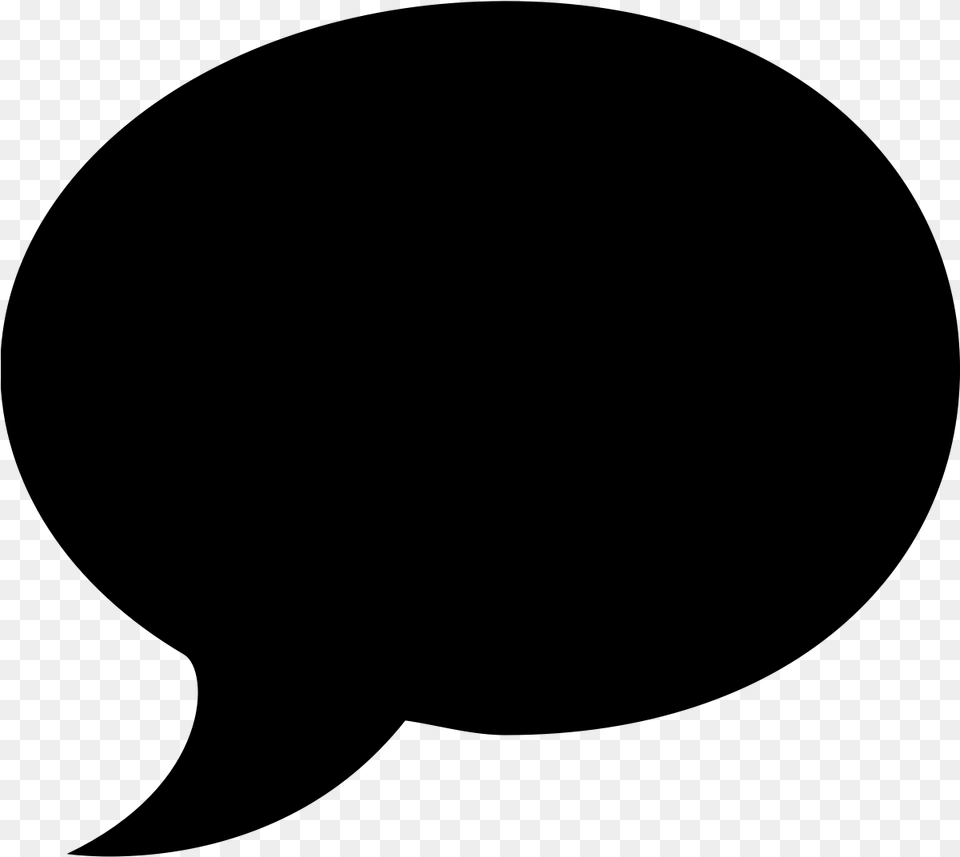Mobile 311 Chat Icon Speech Bubble Filled, Gray Png Image