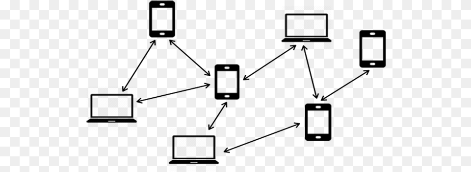 Mobile Ad Hoc Network Diagram Free Png Download