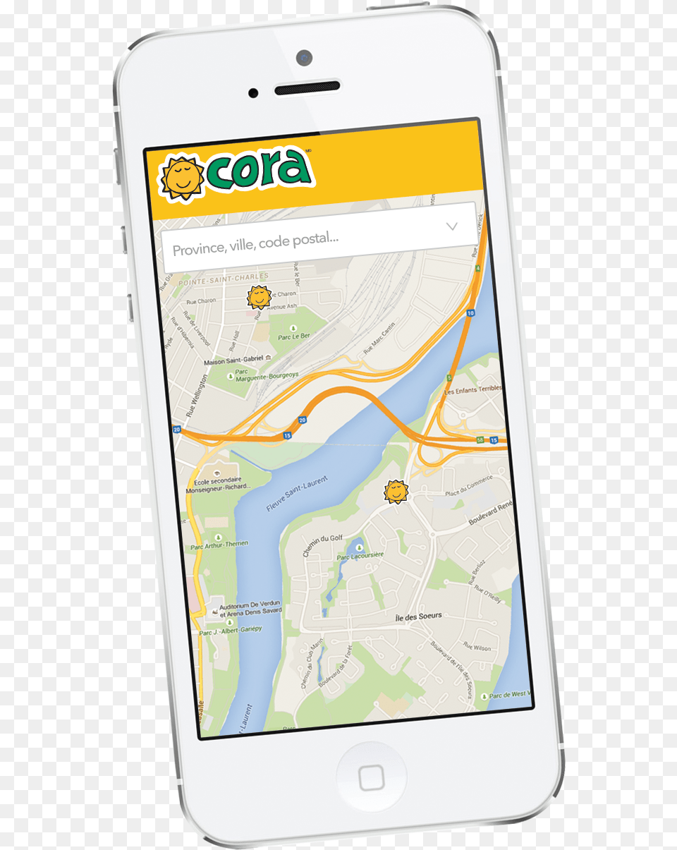 Mobile App Cora For Ios And Android, Electronics, Mobile Phone, Phone, Gps Free Png Download