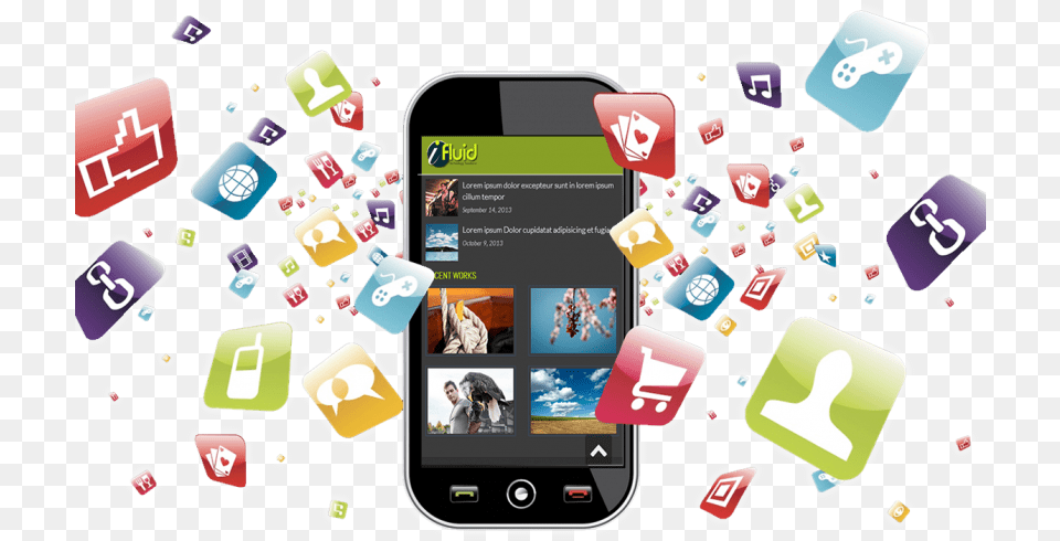 Mobile App Development Company India Mobile Phone Apps Icon, Electronics, Mobile Phone, Person Free Png