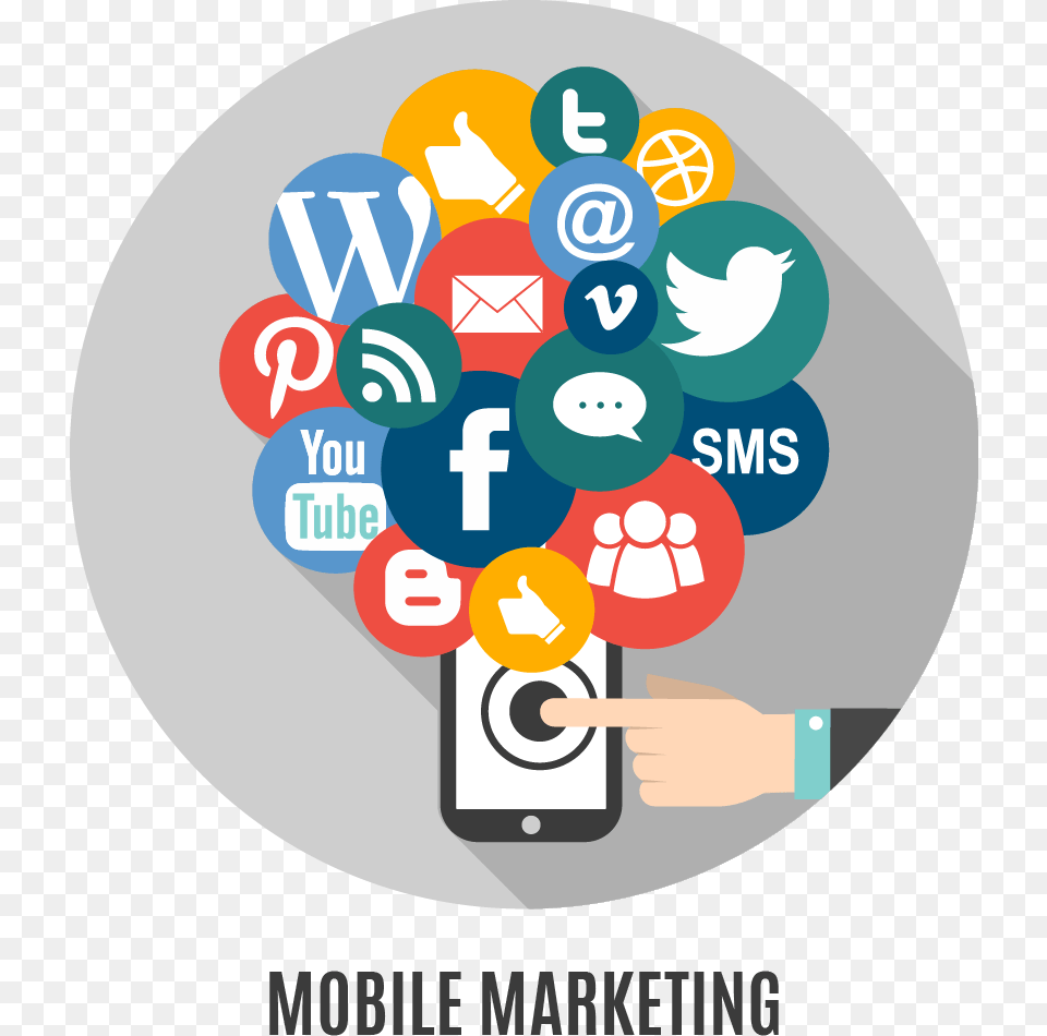 Mobile App Marketing Icon Download Marketing Digital Vector, Advertisement, Poster, Text Free Transparent Png