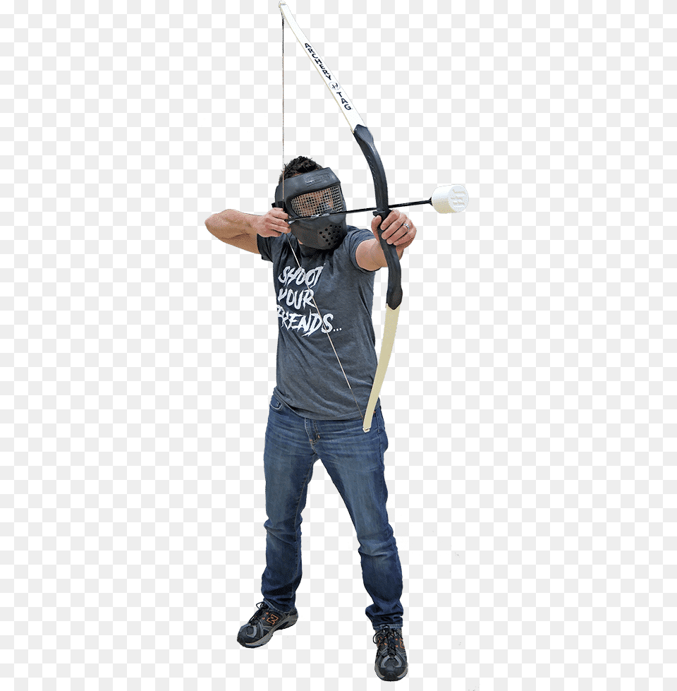 Mobile Archery Tag Games In Grand Rapids Michigan Archery Athlete Clothing, Pants, Weapon, Jeans Free Transparent Png