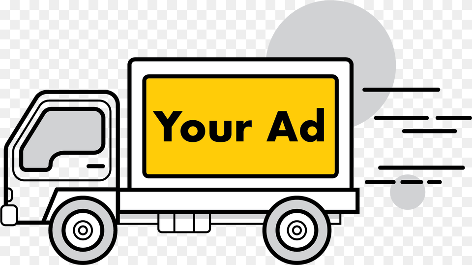 Mobile Billboards Telematics, Moving Van, Transportation, Van, Vehicle Free Png Download