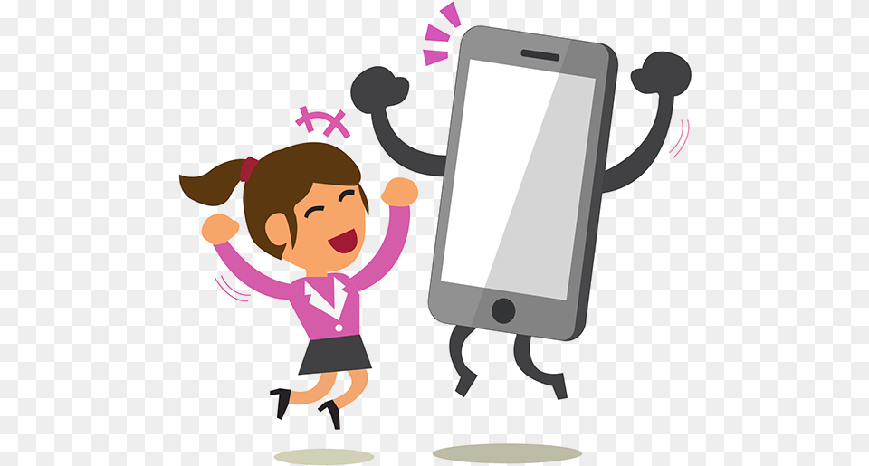 Mobile Cartoon Clipart, Electronics, Mobile Phone, Phone, Baby Png Image