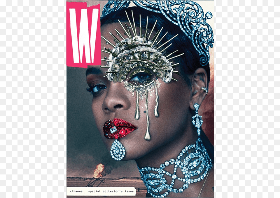 Mobile Collier Chien Medusa Bijoux Tabous Art Moderne W Magazine Rihanna 2016, Head, Person, Face, Wedding Free Png Download