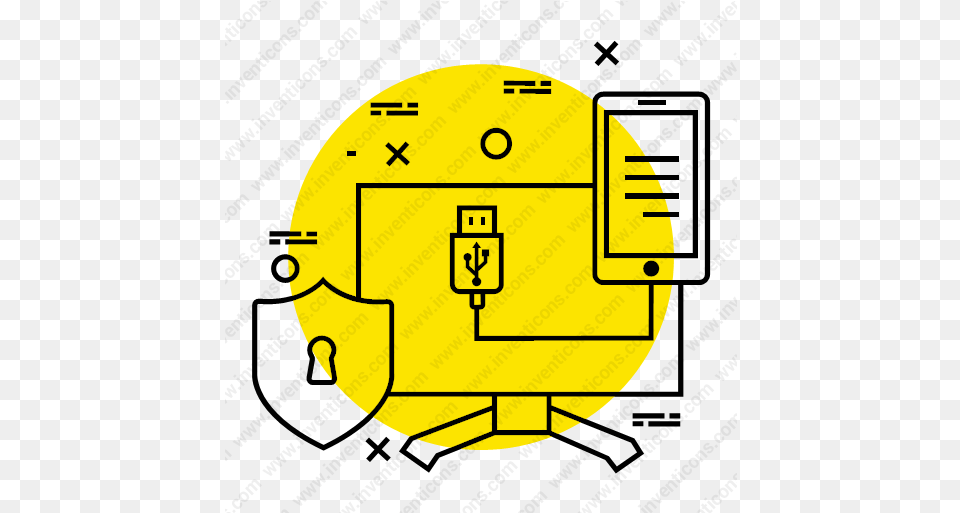 Mobile Connecting Vector Icon Dot, Disk Png